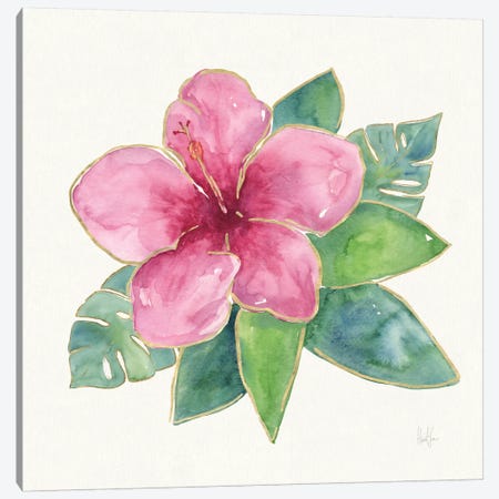 Tropical Fun Flowers III Canvas Print #WAC6953} by Harriet Sussman Canvas Artwork