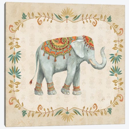 Elephant Walk II Canvas Print #WAC6980} by Daphne Brissonnet Canvas Print