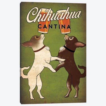 Chihuahua Cantina Canvas Print #WAC6985} by Ryan Fowler Canvas Art