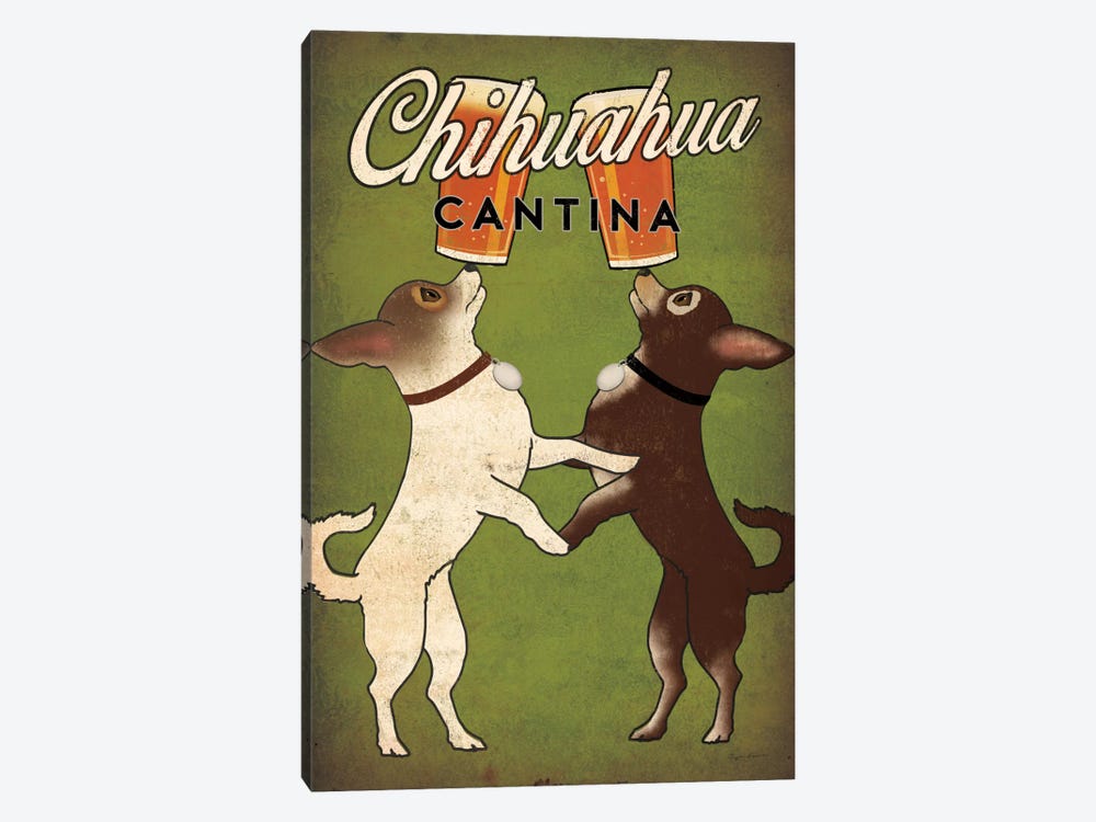 Chihuahua Cantina 1-piece Canvas Art Print