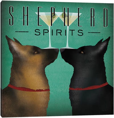Shepherd Spirits Canvas Art Print - Pet Dad
