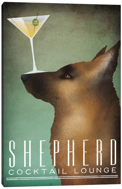 Shepherd Cocktail Lounge Canvas Art Print - Gin Art
