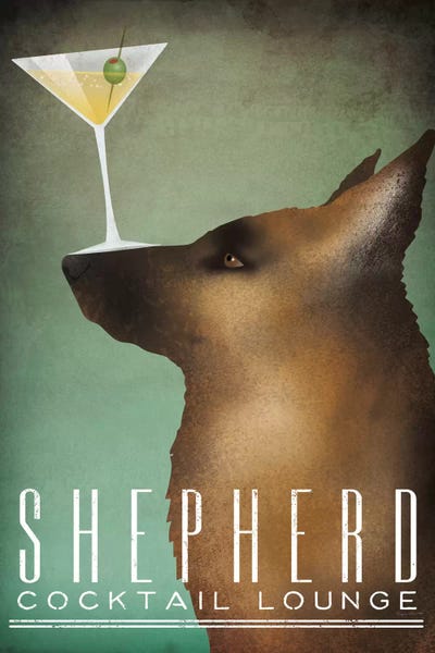 German Shepherds: Shepherd Cocktail Lounge by Ryan Fowler