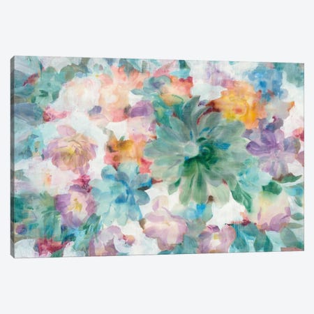 Succulent Florals Canvas Print #WAC7006} by Danhui Nai Canvas Wall Art