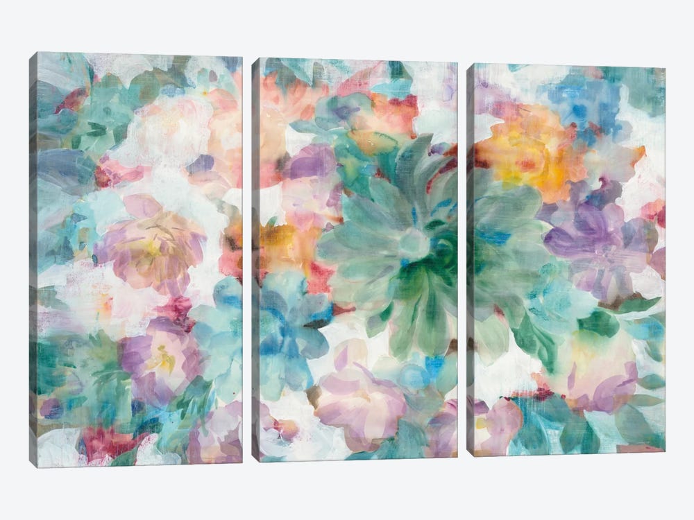 Succulent Florals by Danhui Nai 3-piece Canvas Art