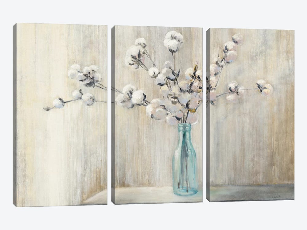 Cotton Bouquet by Julia Purinton 3-piece Canvas Art