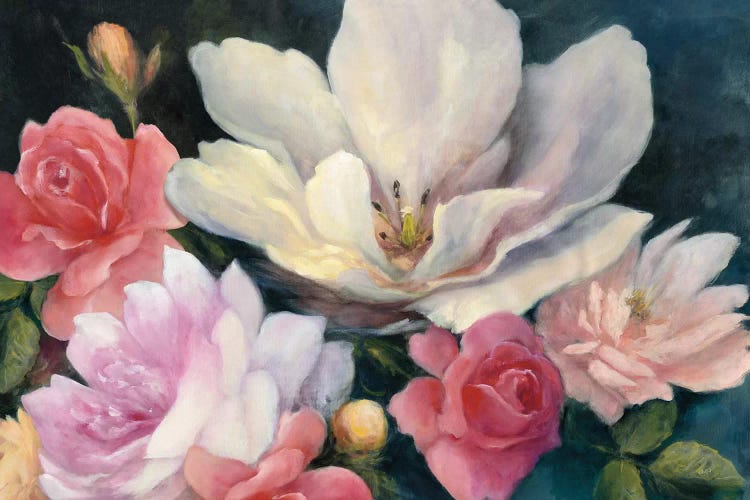 Flemish Fantasy Rose by Julia Purinton wall art
