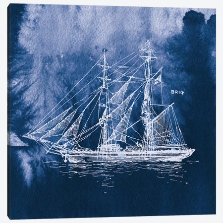 Sailing Ships IV Canvas Print #WAC7072} by Wild Apple Portfolio Canvas Wall Art