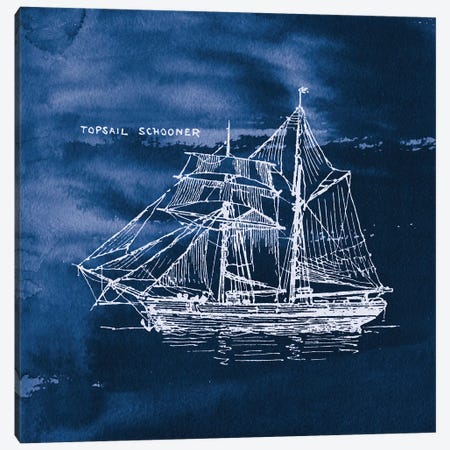 Sailing Ships V Canvas Print #WAC7073} by Wild Apple Portfolio Canvas Art