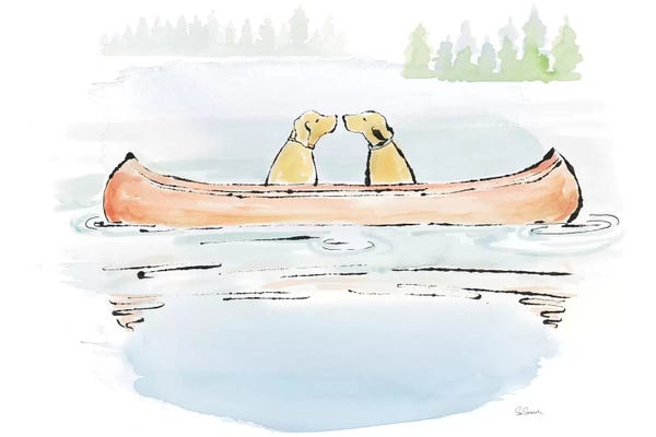 Canoes: Lakeside Days IV by Sue Schlabach