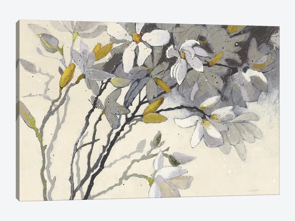 Magnolias by Shirley Novak 1-piece Art Print