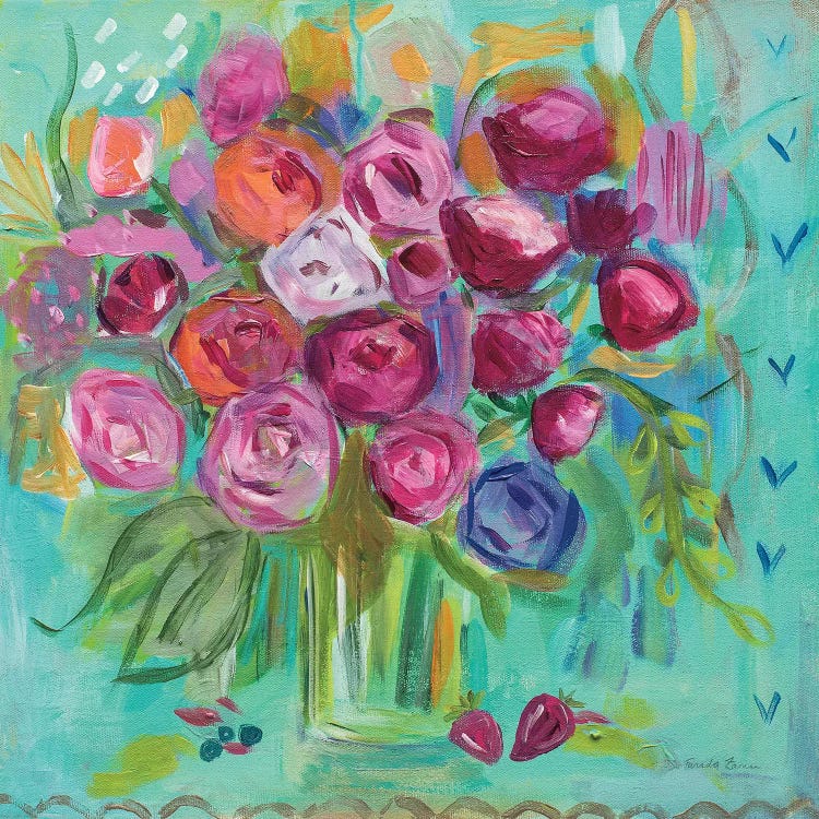 Pink Peonies by Farida Zaman wall art