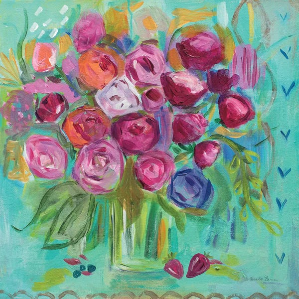 Farida Zaman: Pink Peonies by Farida Zaman