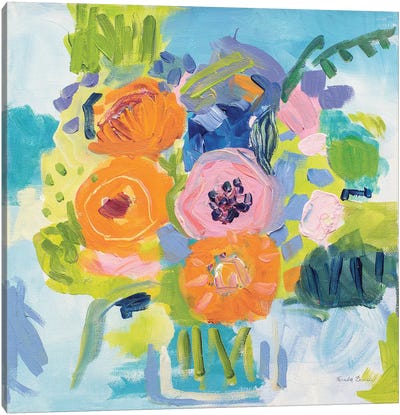 Summer Bouquet Canvas Art Print - Farida Zaman