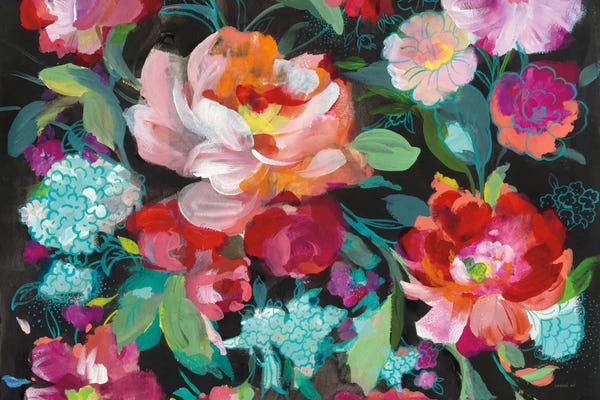 Danhui Nai: Bright Floral Medley Crop by Danhui Nai