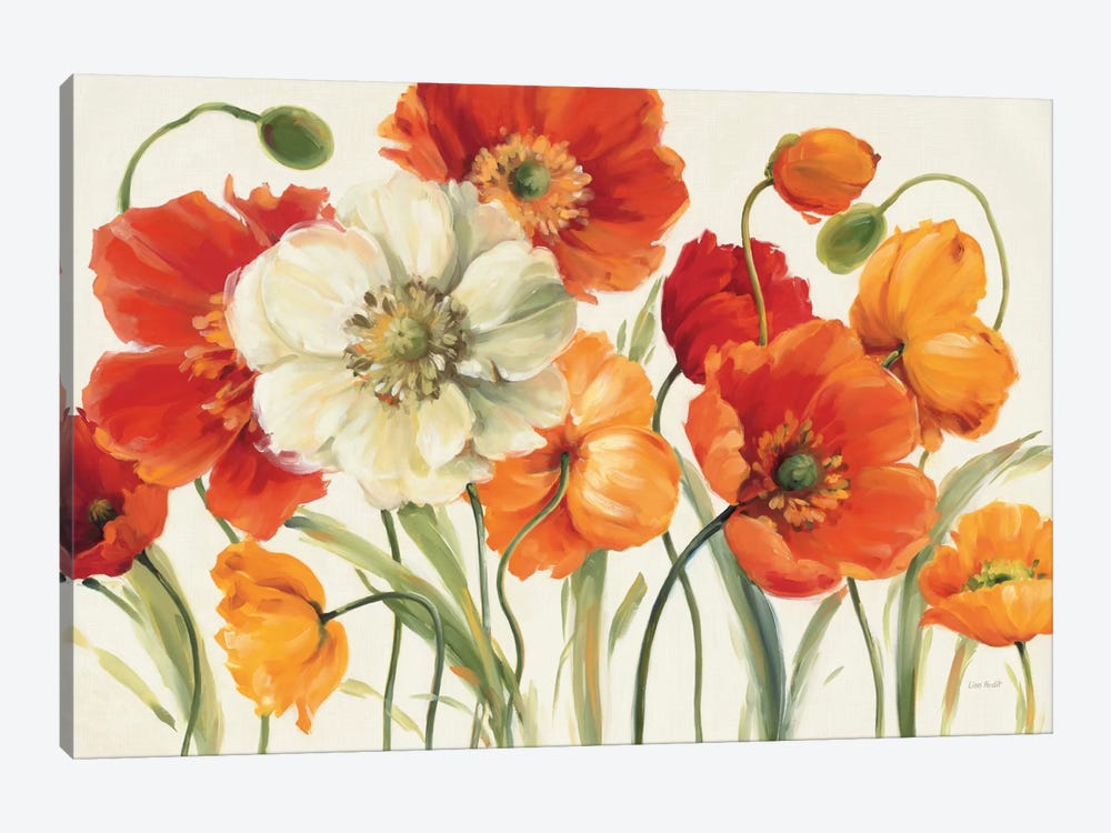 Poppies Melody I by Lisa Audit 1-piece Canvas Wall Art