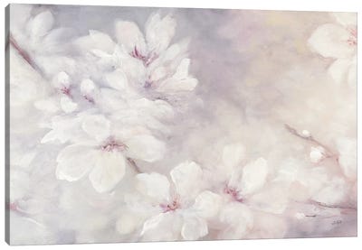 Cherry Blossoms Canvas Art Print - Nature Close-Up Art