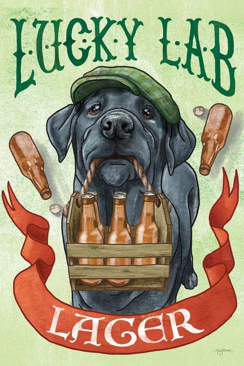 Beer Dogs V by Mary Urban wall art