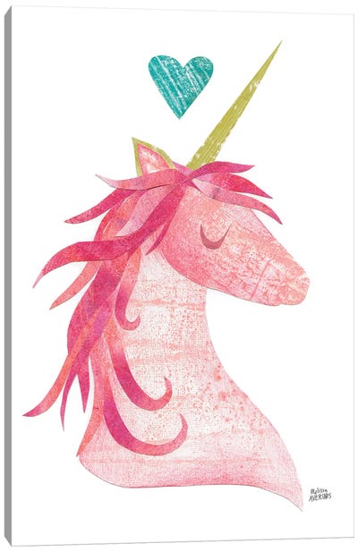 Unicorn Magic I Canvas Art Print - Kids Fantasy Art