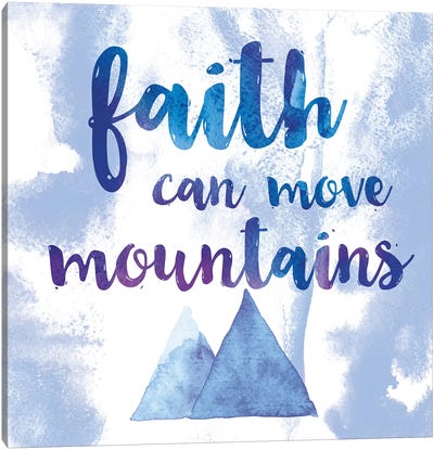 Words Of Faith II Canvas Art Print