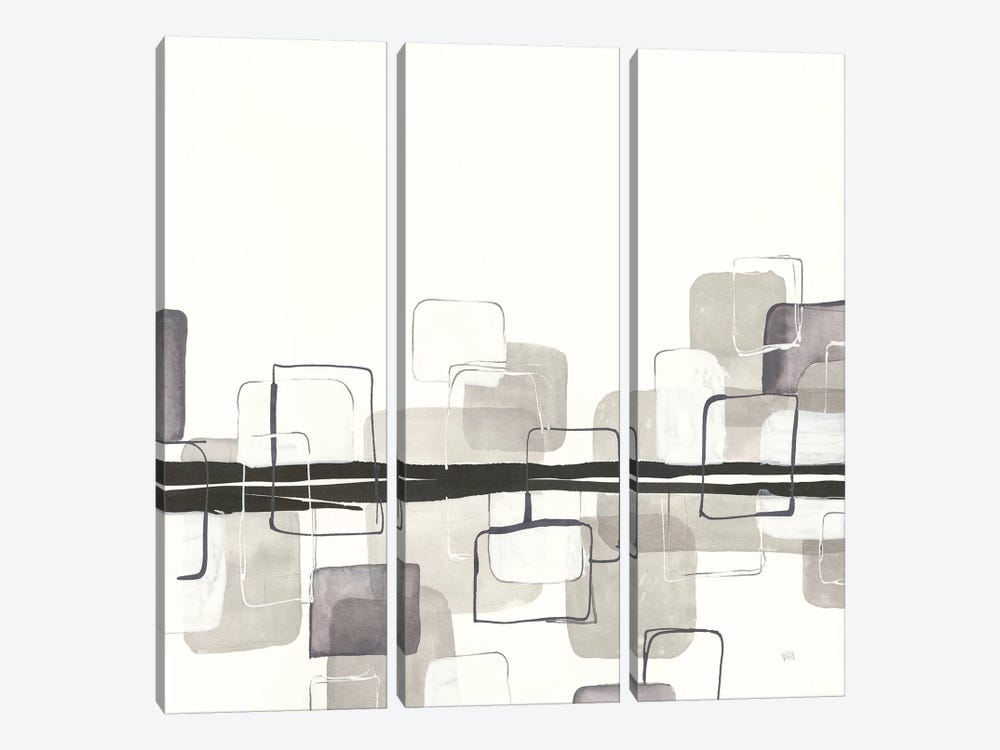 Placid Boxes II by Chris Paschke 3-piece Canvas Wall Art
