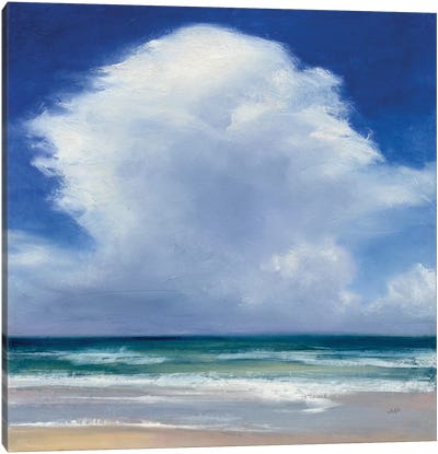 Beach Clouds II Canvas Art Print - Sea & Sky