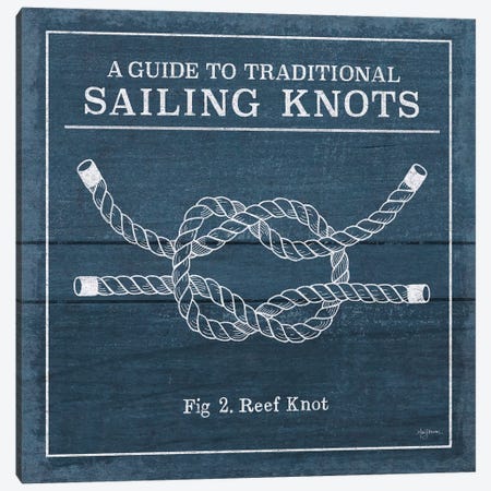 Vintage Sailing Knots III Canvas Print #WAC7431} by Mary Urban Canvas Wall Art