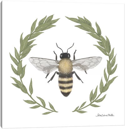 Happy To Bee Home I Canvas Art Print
