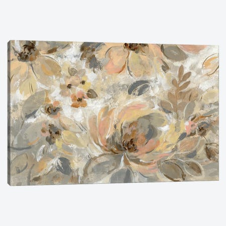 Ivory Floral Canvas Print #WAC7451} by Silvia Vassileva Canvas Wall Art