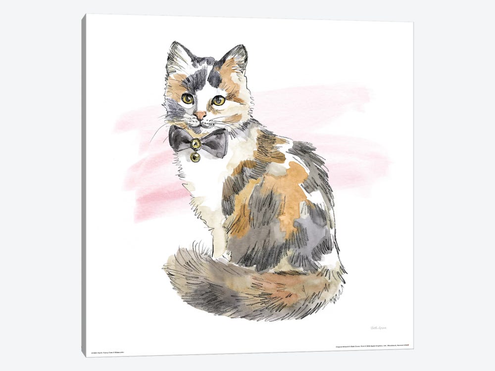 Download Fancy Cats Watercolor Ii Art Print By Beth Grove Icanvas