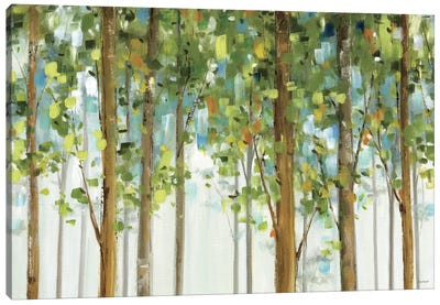 Forest Study I Crop Canvas Art Print - Tree Art