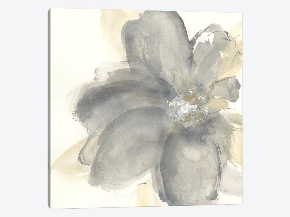 Floral Gray I by Chris Paschke 1-piece Canvas Print