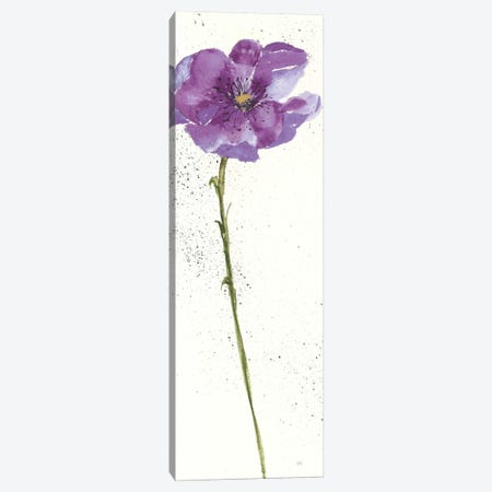 Mint Poppies In Purple I Canvas Print #WAC7590} by Chris Paschke Art Print