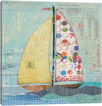 At The Regatta Sail I Canvas Art Print - Courtney Prahl