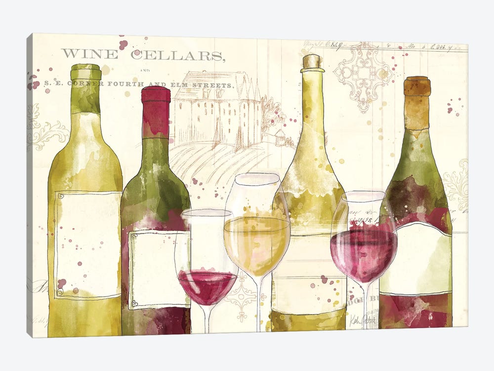 Chateau Winery I by Katie Pertiet 1-piece Canvas Print