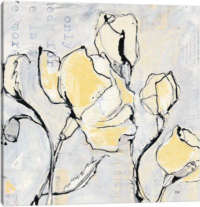 16 Again II: With Yellow Canvas Art Print - Kellie Day