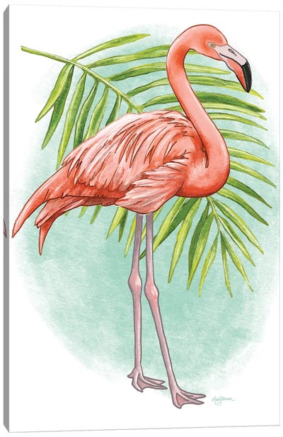Tropical Flair II Canvas Art Print - Flamingo Art