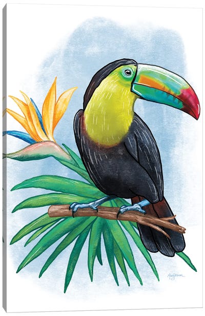Tropical Flair IV Canvas Art Print - Toucan Art