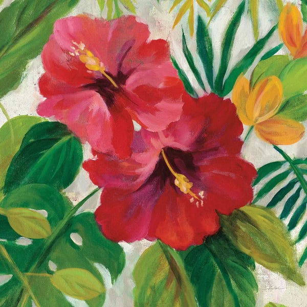Hibiscuses: Tropical Jewels I, Detail by Silvia Vassileva