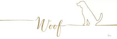 Underlined Dogs IV by Veronique Charron framed canvas print