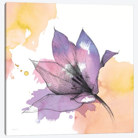 Watercolor Graphite Flower IX Canvas Print #WAC8003} by Avery Tillmon Canvas Print