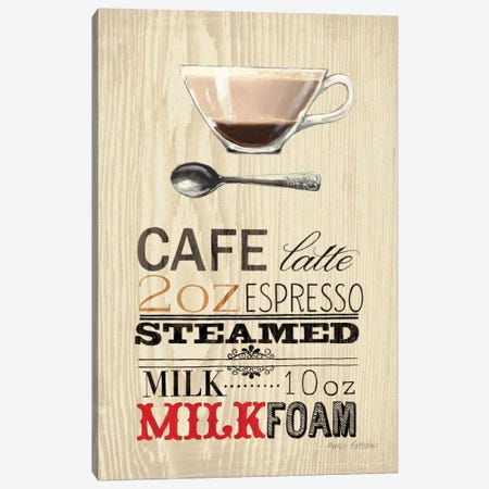 Cafe Latte  Canvas Print #WAC802} by Marco Fabiano Canvas Art