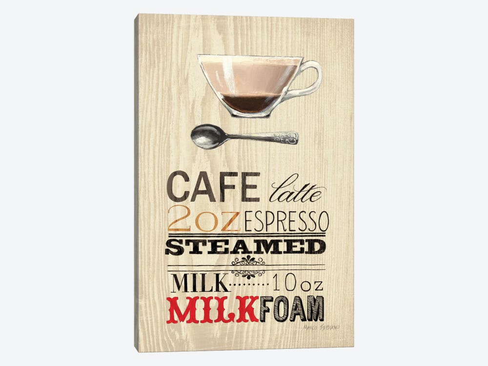 Cafe Latte  by Marco Fabiano 1-piece Canvas Art Print