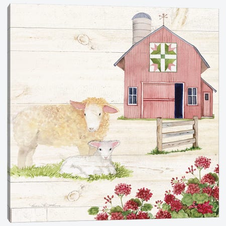 Life On The Farm II Canvas Print #WAC8117} by Kathleen Parr McKenna Canvas Art