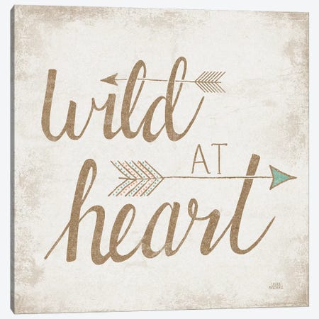 Wild At Heart, Beige Canvas Print #WAC8174} by Laura Marshall Canvas Artwork