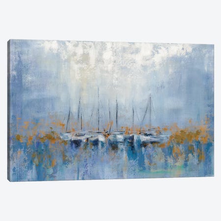Boats In The Harbor I Canvas Print #WAC8239} by Silvia Vassileva Canvas Artwork