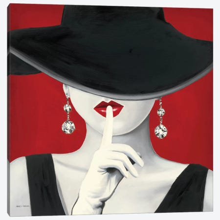 Haute Chapeau Rouge I  Canvas Print #WAC823} by Marco Fabiano Canvas Wall Art