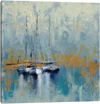 Boats In The Harbor III Canvas Art Print - Home Staging Bathroom