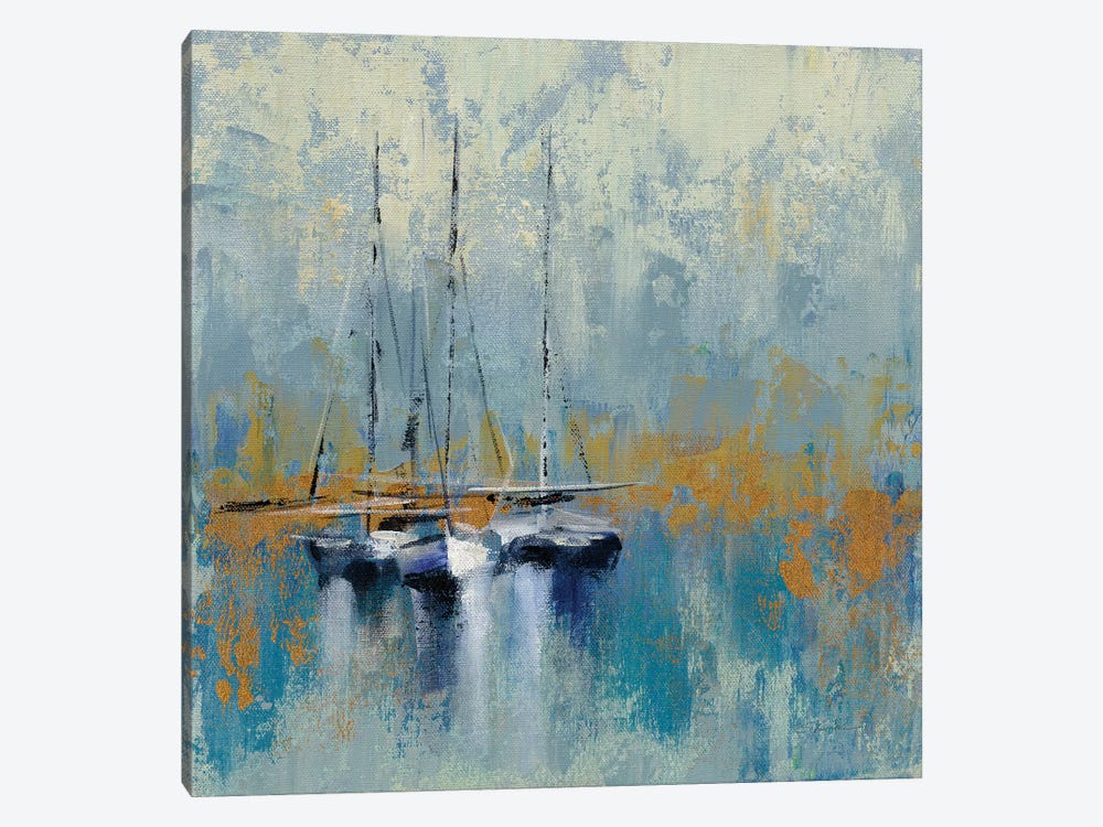 Boats In The Harbor III by Silvia Vassileva 1-piece Canvas Print