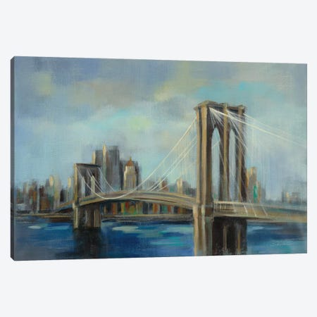 Brooklyn Bridge Canvas Print #WAC8242} by Silvia Vassileva Canvas Art Print